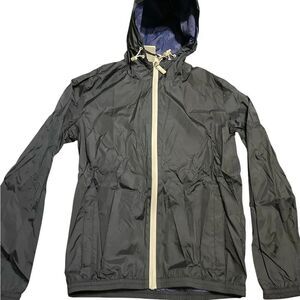 Invicta Black Windbreaker with Cream Accents